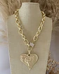 Collar Medallón Maxi Corazon Mate  - Miniatura 4