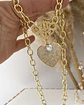 Collar Corazón Circones Crown Punto luz - Miniatura 3