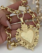 Collar Medallón Maxi Corazón Barroco - Miniatura 1