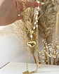 Collar XL Corazon Englobado Perlas rio   - Miniatura 2