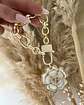 Maxi Pulsera Camelia Nácar broche Candado  - Miniatura 4