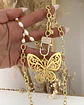 Collar XL Maxi Mariposa Calada Perlas Gold - Miniatura 3