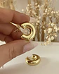 Aros Argolla Tubo Gold redondas - Miniatura 2