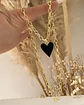 Collar Corazón Esmaltado Black  - Miniatura 3