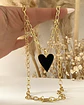 Collar Corazón Esmaltado Black  - Miniatura 5