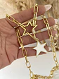 Collar Dúo Estrellas White Gold - Miniatura 1
