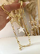 Collar Dúo Estrellas White Gold - Miniatura 3
