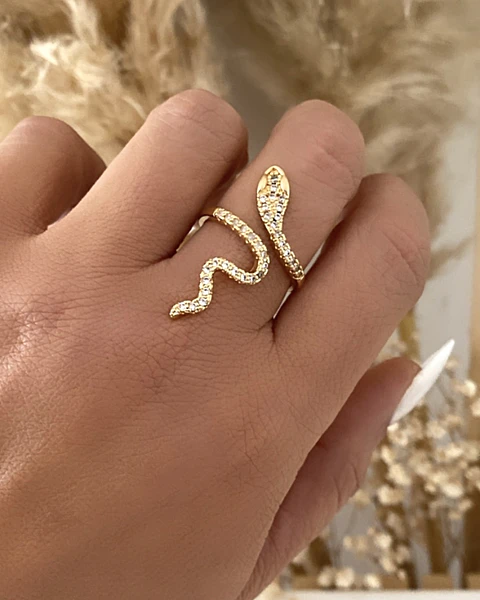 Anillo Serpiente Circones Gold