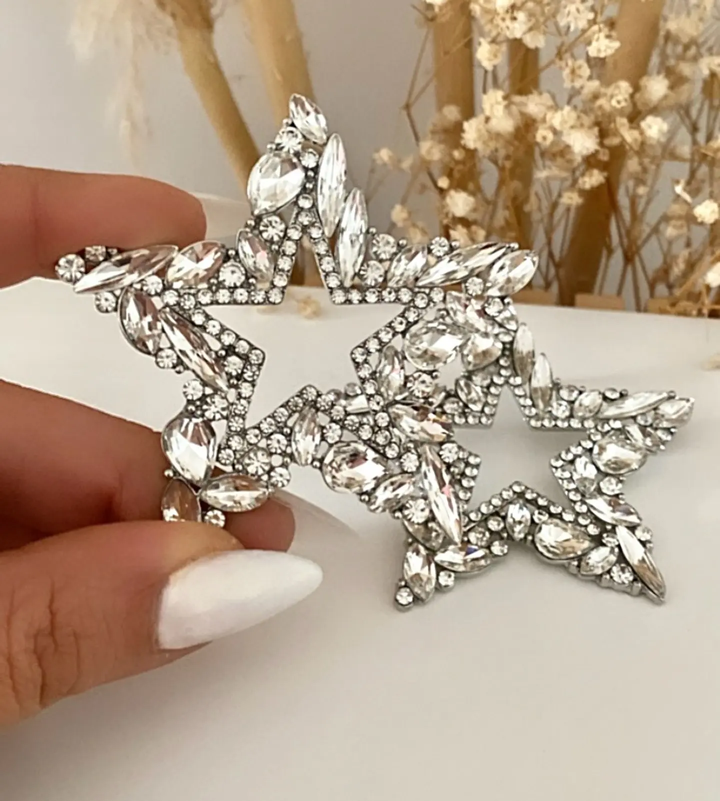 Maxi Aros Estrella Strass Silver 3