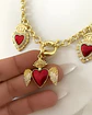 Collar Trio Corazones Sagrados  ﻿Rojos Circones - Miniatura 4