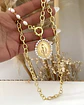 Collar Maxi Medalla Virgen de los Rayos Perlas Gold - Miniatura 2