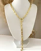 Collar Medalla Sol eslabones aplanados Gold  - Miniatura 6
