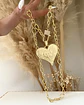 Collar XL Maxi Corazon Mate broche Candado Gold - Miniatura 4