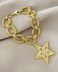 Pulsera Estrella Cristales maxi eslabones mate Gold - Miniatura 1