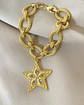 Pulsera Estrella Cristales maxi eslabones mate Gold - Miniatura 2