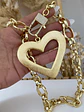 Collar Maxi Corazón Silueta cadenón Gold - Miniatura 3