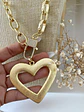 Collar Maxi Corazón Silueta cadenón Gold - Miniatura 4