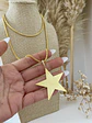 Collar XL Maxi Estrella lijada gold - Miniatura 4