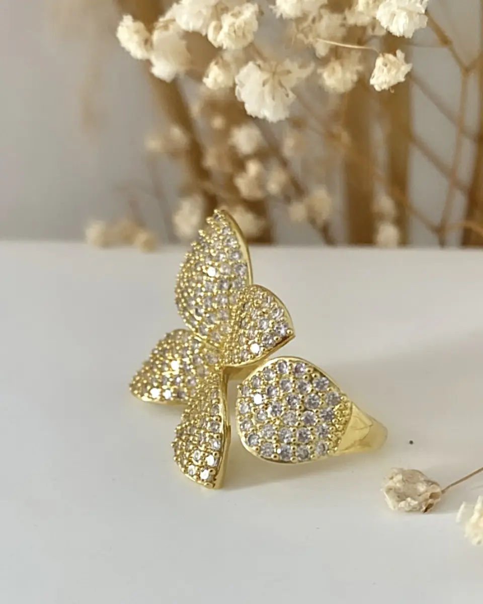 Maxi Anillo Mariposa Circones Gold 5