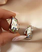 Aros Gota Circones Colores Silver - Miniatura 2