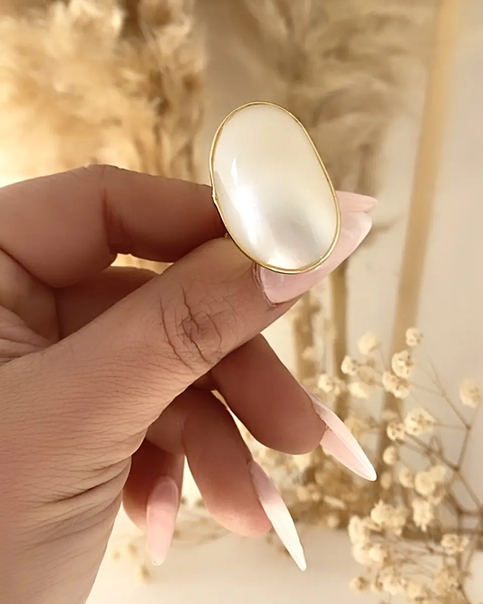 Maxi Anillo Boheme Nácar  4