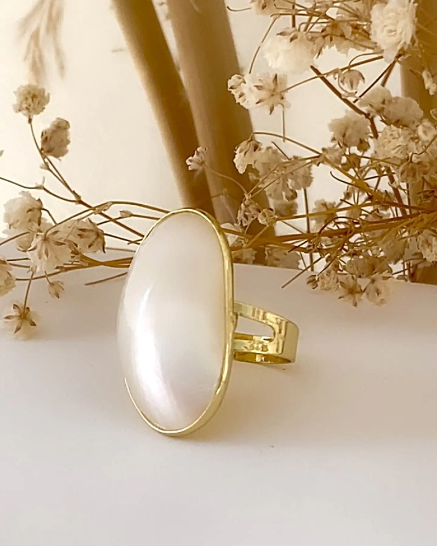 Maxi Anillo Boheme Nácar  5
