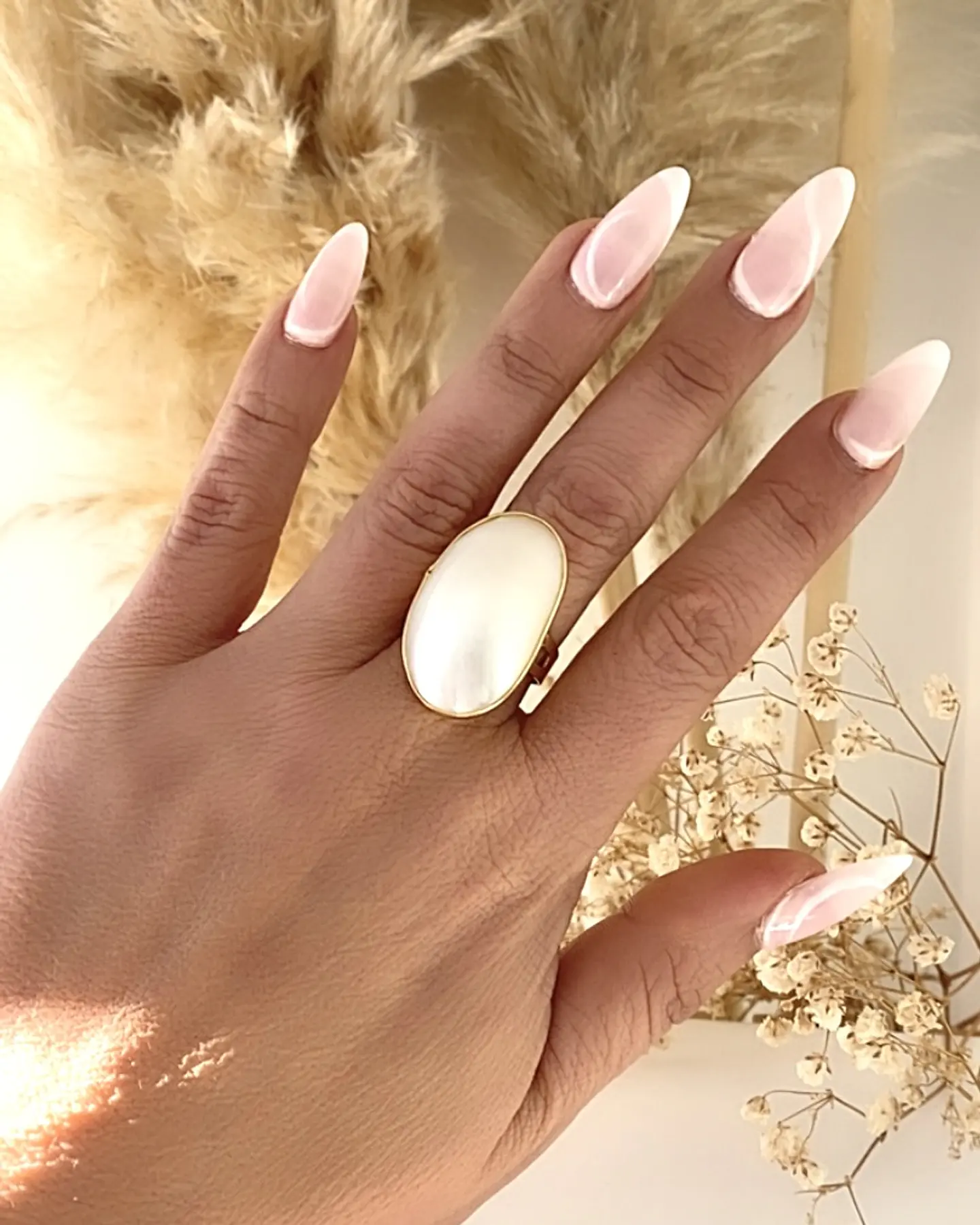 Maxi Anillo Boheme Nácar  6