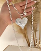 Collar Xl Maxi Corazon Silver y estrella  - Miniatura 4