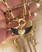 Collar Corazón Alado Black Gold - Miniatura 1