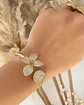 Brazalete Pelatos Flor Circones Gold - Miniatura 3
