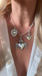 Collar Trío Corazones Mexicanos Silver   - Miniatura 3