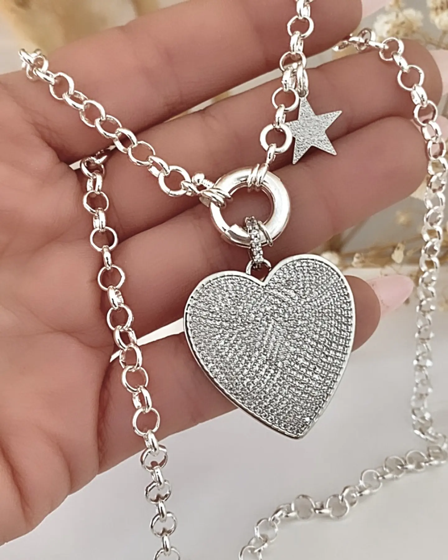 Collar Corazón Silver Circones  2