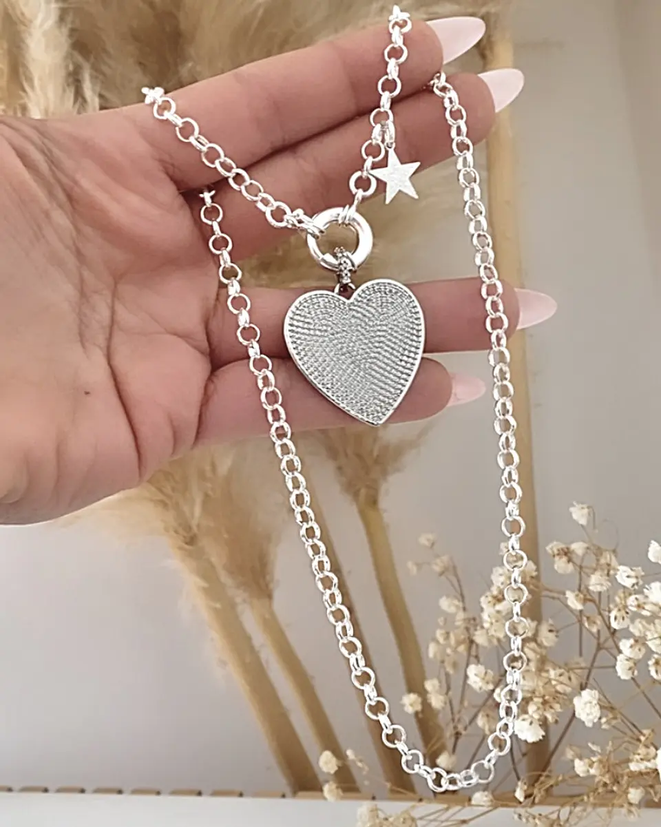 Collar Corazón Silver Circones  3