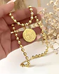 Collar Maxi Balines Medalla San Benito gold   - Miniatura 1