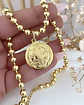 Collar Maxi Balines Medalla San Benito gold   - Miniatura 3