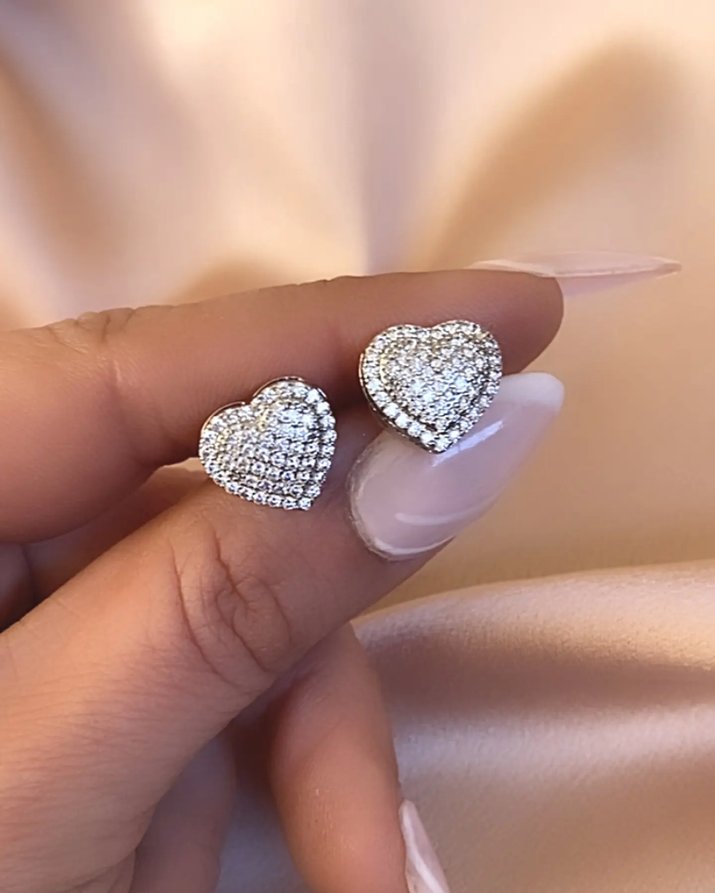 Aros Corazón Circones Silver 2