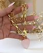 Collar XL Cuarzo Rosa Gold  - Miniatura 1