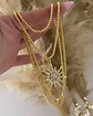 Collar XL Sol Rayos Circones Gold  - Miniatura 2