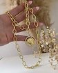 Collar Medallón Sol Circones maxi eslabones Gold - Miniatura 2