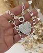 Collar Corazón Circones maxi eslabones Silver - Miniatura 4