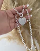 Collar Corazón Circones maxi eslabones Silver - Miniatura 5