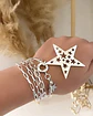 Collar XL Maxi Estrella Calada punto luz Silver - Miniatura 5