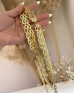 Collar Triple Cascada Maxi  Broche Luxury Candado Gold - Miniatura 4