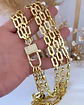 Collar Triple Cascada Maxi  Broche Luxury Candado Gold - Miniatura 7