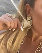 Aros Maxi Corazon Rayos Gold - Miniatura 2