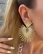 Aros Maxi Corazon Rayos Gold - Miniatura 4