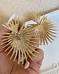 Aros Maxi Corazon Rayos Gold - Miniatura 5