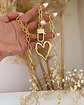 Collar XL Corazón Silueta Perla Gold - Miniatura 5