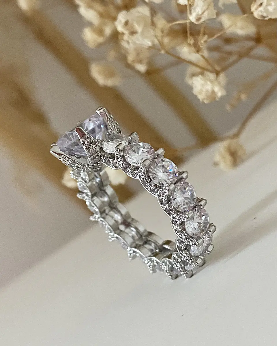 Maxi Anillo Princess Silver  5