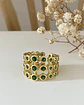 Anillo Napoli Circones Verdes Gold - Miniatura 3